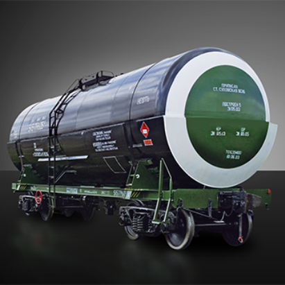 Railway-tank for creosote oil 